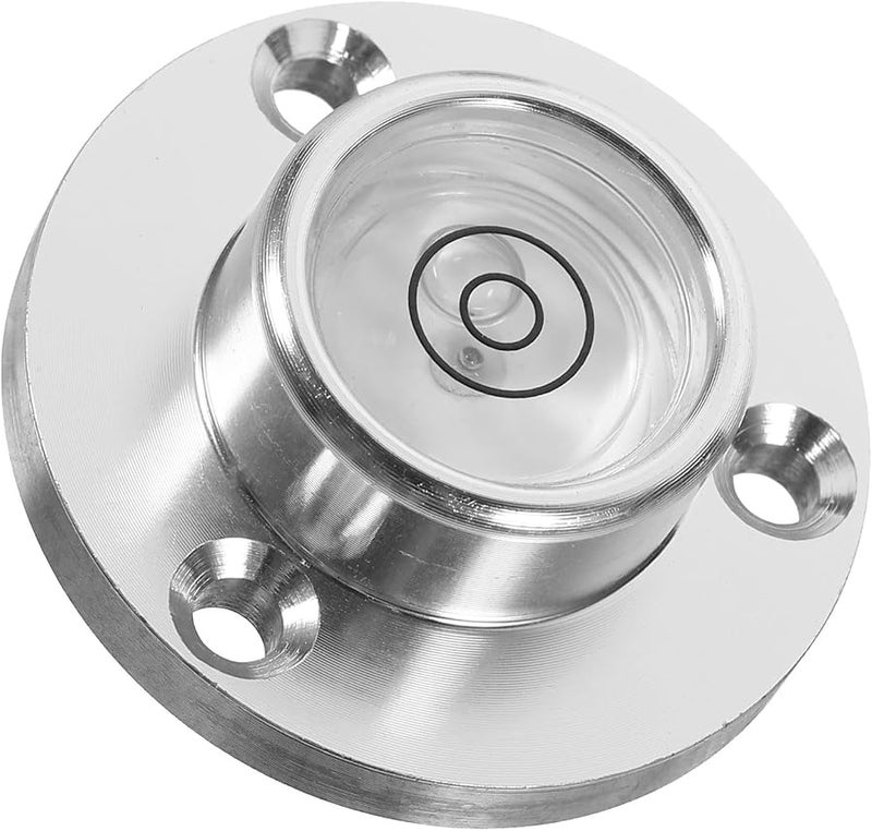 Small Metal Pocket Spirit Level Tool 34X20X12Mm White Dual Ring Bubble for Precision Measuring - Image 1