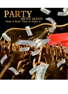 ELTRAZONE Money Gun Paper Playing Spary Toy Gun, Prop with 100 Pcs Play Cash Party Supplies multicoloured, Su-140Ph548  - Image 4