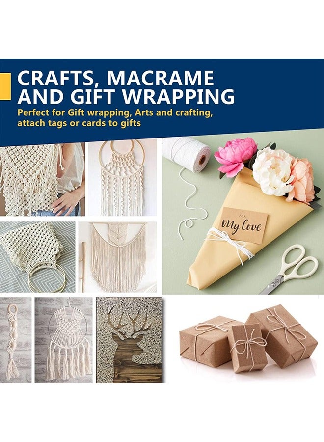 خيوط طبخ 656 قدم خيوط خيوط قطنية 2 مم, خيوط قطنية قوية وآمنة للطعام, لربط خيوط تغليف هدايا اللحوم حرفة تغليف نباتات الحديقة اليدوية لفنون التعبئة والتغليف ديكور المنزل - Image 5