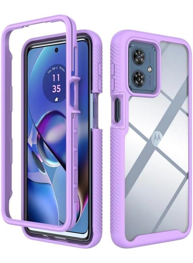Case Compatible with Motorola Moto G54 5G Case Cover,Anti-Fall Shock-Absorbing PC+TPU Clear Protective Cover Case for Moto G54