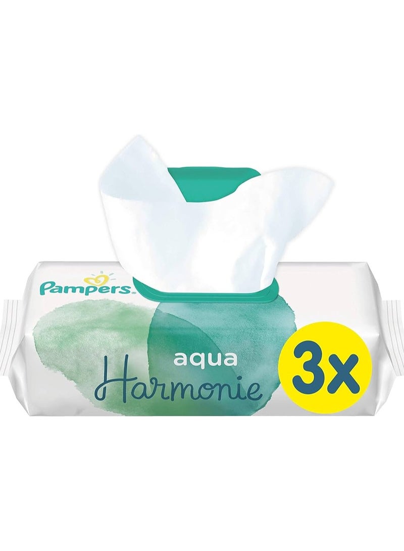 Pampers Harmonie Aqua Wet Wipes 9 Packs of 48 Wet Wipes - Image 4