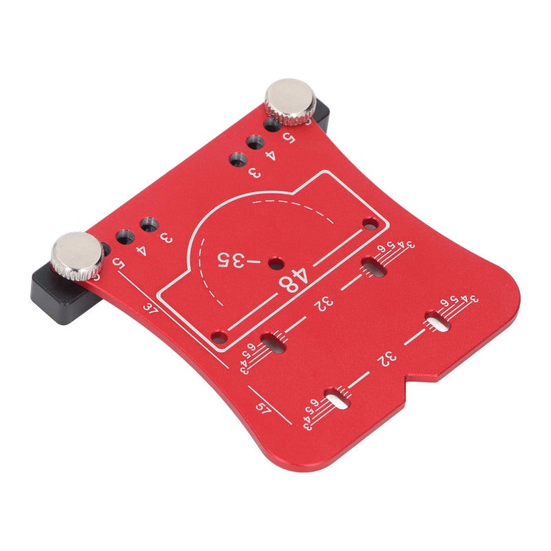 Hinge Boring Jig: 4 Optional Hole Spacings - Precise Fast Drilling Hinge Drill Guide for Professional Carpenters Woodworking, Cabinet Door Installations - Image 3