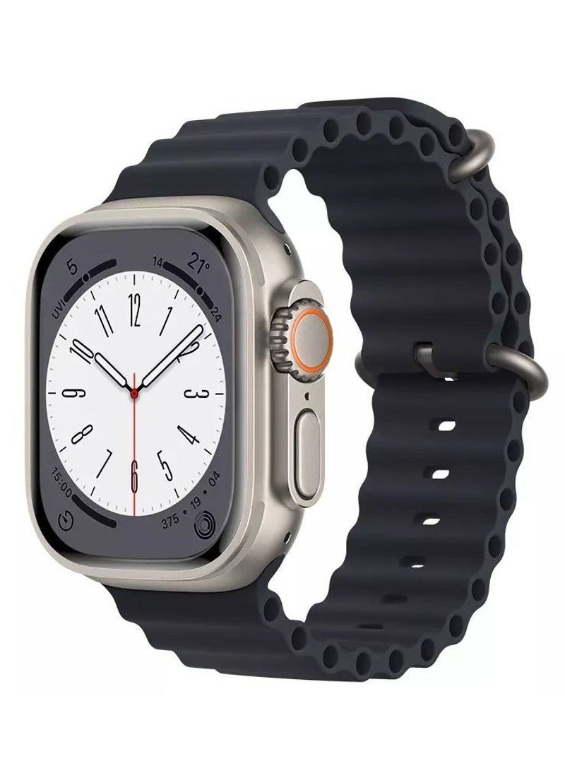 HuHa HuHa Watch Band For Apple Watch Ultra 2 49mm | Apple Watch Ultra 49mm / Watch Series 9 | 8 | 7 | 45mm / SE 3 | SE 2 | 6 | SE | 5 | 4 | 44mm / 3 | 2 | 1 | 42mm - Band Strap Compatible With Apple Watch 