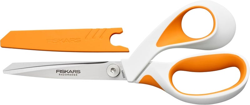 Fiskars RazorEdge Fabric Scissors  8 Heavy Duty Fabric Shears with SoftGrip Ergonomic Handle Premier Grade Stainless Steel Blades - Image 3