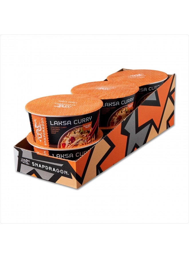Snapdragon Singapore-Style Laksa Curry Instant Noodle Bowls | Coconut Curry Flavor With Rice Noodles | Gluten-Free | No Msg Added | 2.1 Oz (6 Pack)  - Image 3