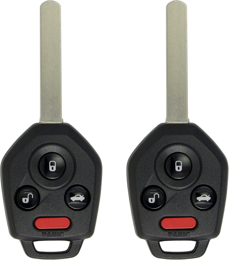 Keyless2Go Replacement 4 Button Remote Key Combo for Subaru CWTWB1U811 (2 Pack) - Image 1