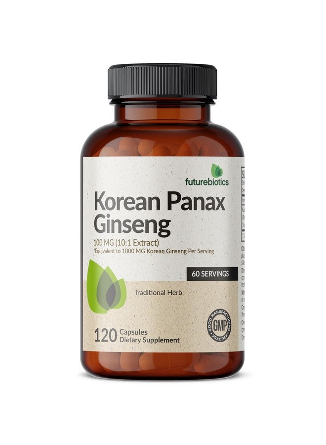 Futurebiotics Korean Panax Ginseng Energy, Memory & Brain Health Support, Non-GMO, 120 Capsules - Image 3