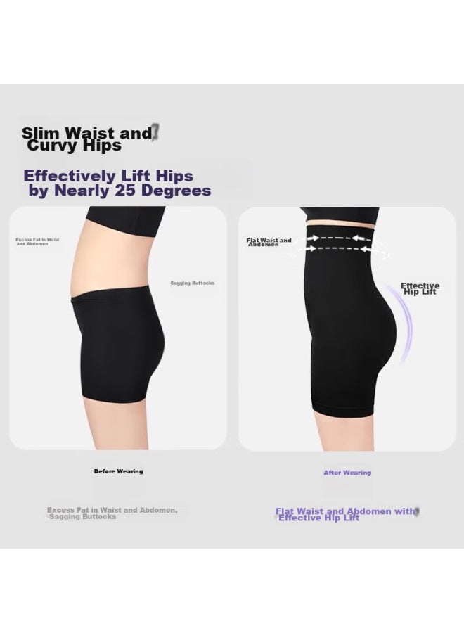 Curveism Curve Control Pants سراويل التحكم في البطن، سراويل رفع، ملابس داخلية نحت البطن، سراويل تشكيل للنساء، أسود، قطعة واحدة، M - Image 4