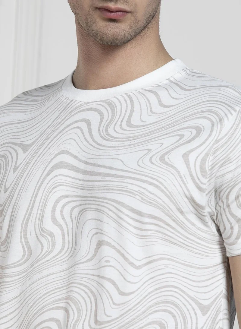 Dennis Lingo Offwhite T-Shirt for Men - Regular Fit, Versatile