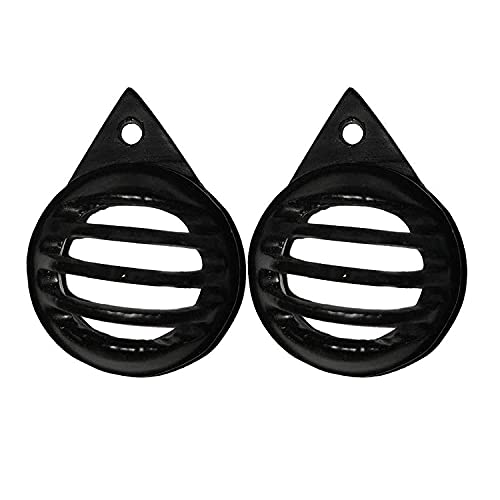 VTRUST Complete Metal Bullet Headlight, Taillight, Indicators Grills Set Compatible with Royal Enfield Bullet Classic 350 & 500 CC, Set of 8, Black with Cap - Image 3