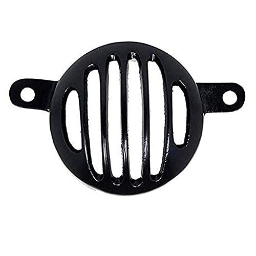 VTRUST Complete Metal Bullet Headlight, Taillight, Indicators Grills Set Compatible with Royal Enfield Bullet Classic 350 & 500 CC, Set of 8, Black with Cap - Image 2