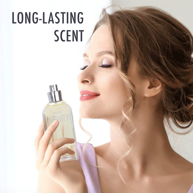 NovoGlow Novo Infinity for Women - 3.4 Fluid Ounce Eau De Parfum Spray for Women - Refreshing Mix of Citrus Floral & Musk Fragrances Smell Fresh All Day Long Lovely Gift for Women for All Occasions - Image 5