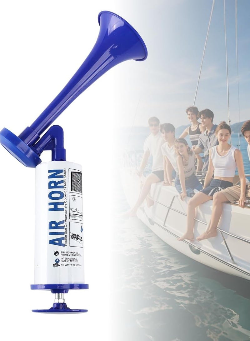Festive Gallery Air Horn, Handheld Loud Air Horns 120Db Noise Makers For Sporting Events, Aluminum Super Loud Football Noise Maker Marine Signal Safety Alarm Horn For Boating, Hiking, Sports Events, Birthday Parties Blue - Image 3