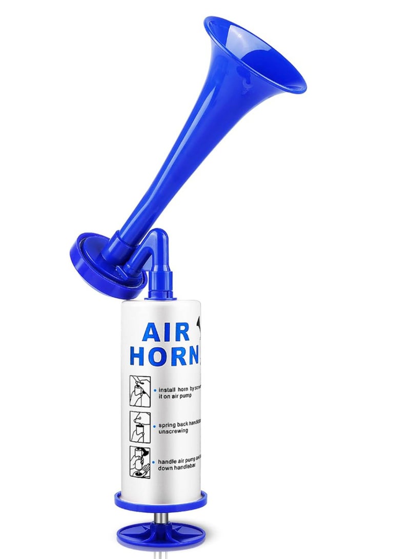 Festive Gallery Air Horn, Handheld Loud Air Horns 120Db Noise Makers For Sporting Events, Aluminum Super Loud Football Noise Maker Marine Signal Safety Alarm Horn For Boating, Hiking, Sports Events, Birthday Parties Blue - Image 1