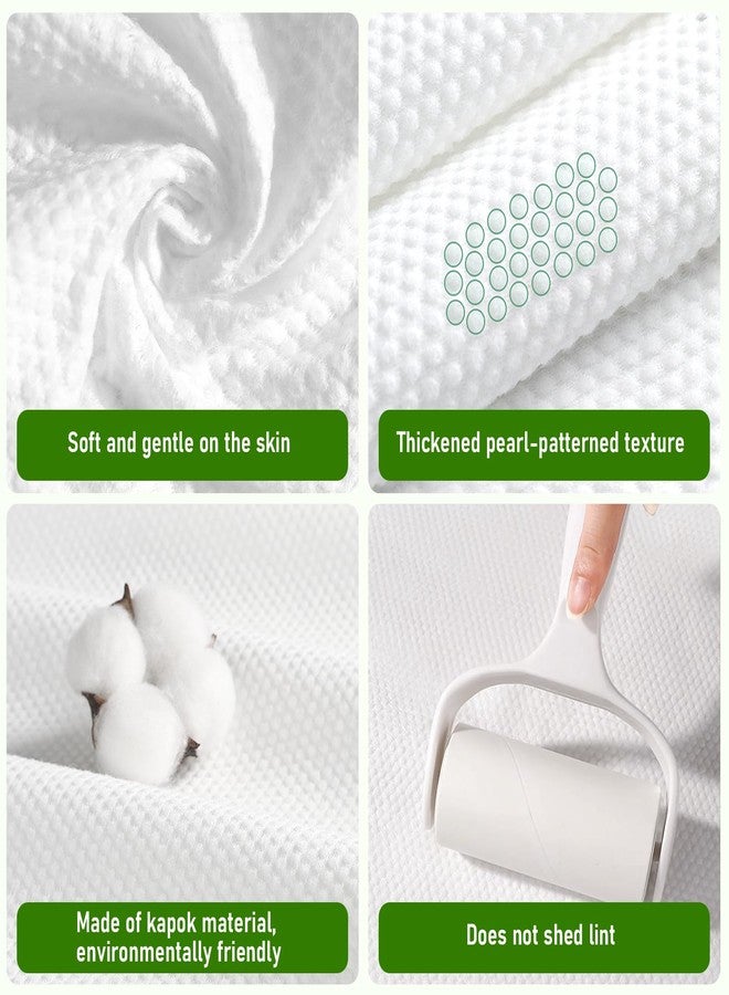Xosjska 100 PCS Premium Disposable Towel, 27.5 x 12inch Ultra Soft Disposable Bath Hair Towels Quick Dry Disposables Hair Towels for Salon and Spa Towel for Massage Yoga Camping Trips Camping Travel Gym - Image 3