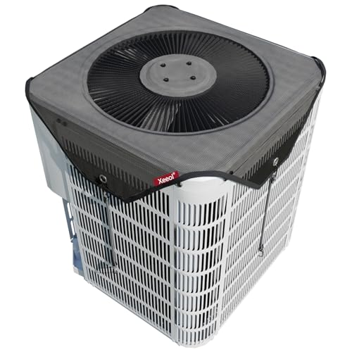 Xeeol 32x32 Central Air conditioner Covers for Outside Units, Mesh AC Unit Covers Outdoor - Top Breathable Universal Defender - Image 1