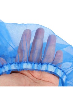 TOPINCN TOPINCN Bird Cage Cover, Ventilated Nylon Bird Cage Cover Shell Skirt Seed Catcher Soft Skirt Guard Birdcage Nylon Mesh Netting Pet Products (Blue)  - Image 5