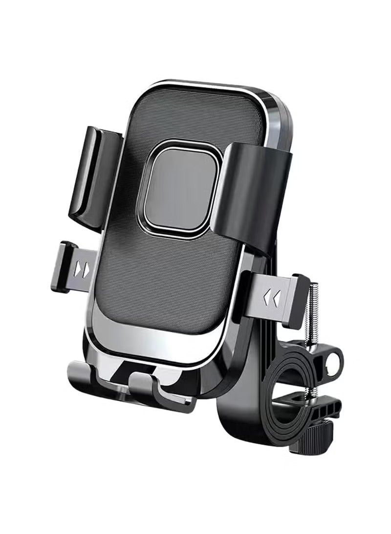 Generic Shock-Absorbing Motorcycle Phone Holder, Adjustable Mount Bracket for Motorbike and Bicycle, Universal Fit for iPhone, Samsung, Huawei, Xiaomi, Redmi, Honor, and More  - Image 1