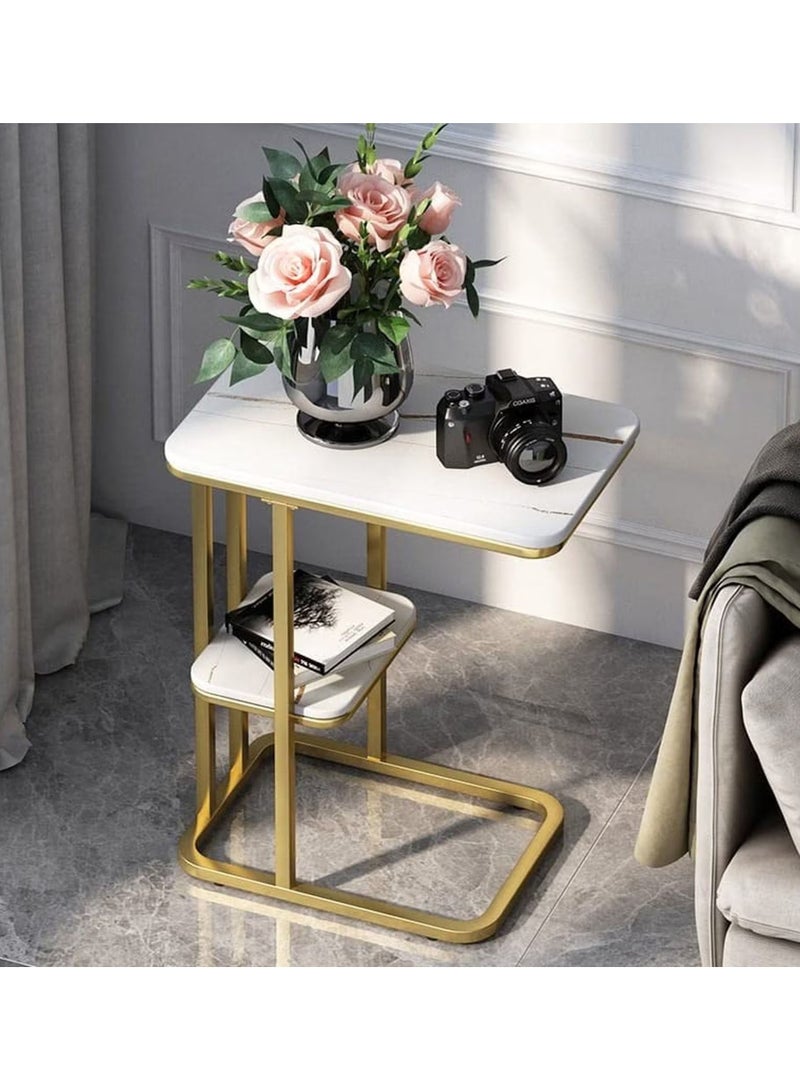 DubaiGallery Good Stability Marble Living Room Furniture Stainless Steel Small Side Tea Coffee Table - Image 3