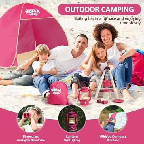 KOALA DIARY Kids Camping Set an Outdoor Campfire Toy Set Featuring a Tent Oil lamp Stove and MoreGift Idea for Girls Age 3 Year Old Birthday Christmas - Image 5