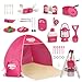 KOALA DIARY Kids Camping Set an Outdoor Campfire Toy Set Featuring a Tent Oil lamp Stove and MoreGift Idea for Girls Age 3 Year Old Birthday Christmas - Image 2