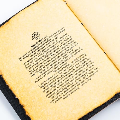 CRAFT JUNKY Vintage Leather Journal Diary for Women & Men Travel Diary Notebook for Writing Deckle Edge Paper,200 Pages - Image 5