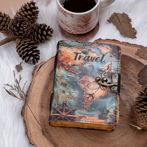 CRAFT JUNKY Vintage Leather Journal Diary for Women & Men Travel Diary Notebook for Writing Deckle Edge Paper,200 Pages - Image 2
