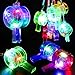 PROLOSO 15 Pcs Light Up Flashing Whistles with Lanyards Glow in the Dark Party Favors for Kids - Image 3