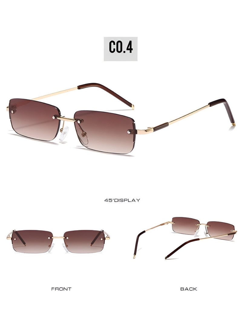 RITY Men & Women Sunglasses with Elegant Metal Frame and Polarized Lenses | Full UV Protection | Luxury Fashion Eyewear for Driving, Travel, Beach & Outdoor Activities | Stylish & Lightweight Design - Image 4