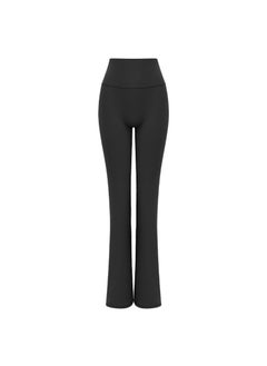 Comfort Fit Womens Bootleg Yoga Pants Graphite black trousers