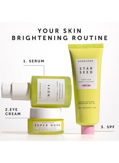 HERBIVORE HERBIVORE Super Nova Eye Cream - 5% THD Vitamin C & Caffeine, Reduces Dark Circles & Puffiness, Brightens Eyes, Plant-based, Vegan, Cruelty-free, 15mL / 0.5 oz  - Image 5