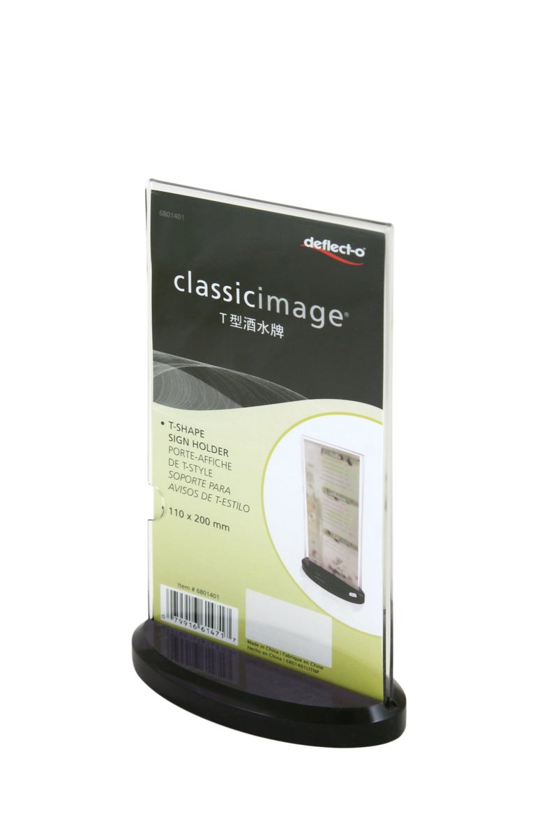 Classic Image Stand-up Sign Holder (T-style) 11 X 20 cm