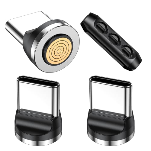 VAFOTON 9Pin 60W/100W Type C Magnetic Tips/Quick Charge Magnetic Adapter [3pcs], Magnetic USB C Charging Cable Connectors/Heads for Type C Devices - Image 1