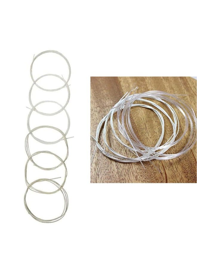 TUORen 2 Sets of 6 String Guitar Strings Replacement Parts, Nylon String for Classical Guitar Include 3 Clear Nylon and 3 Nylon Core Alloy Winding - Image 4