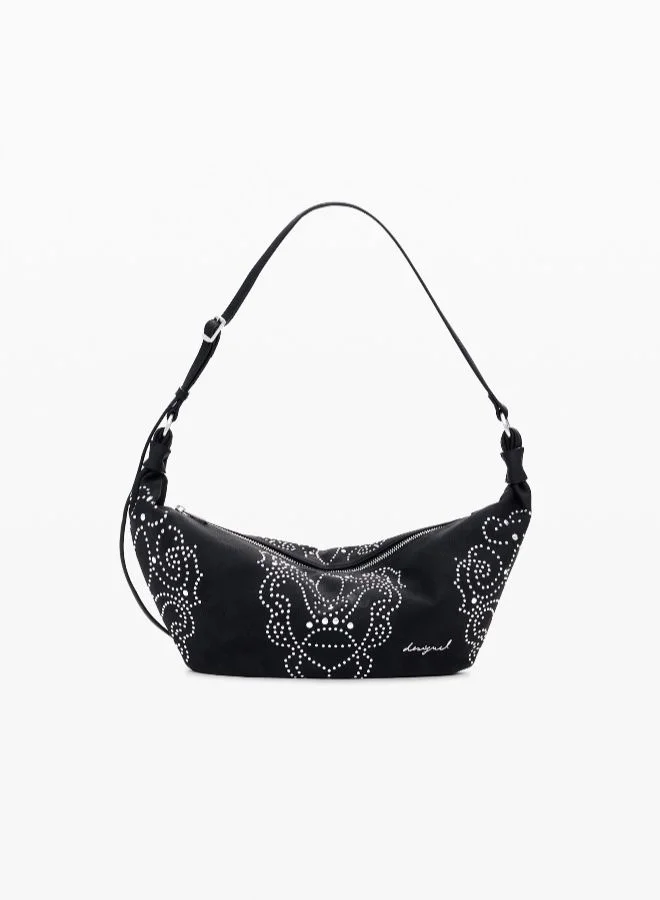 DESIGUAL Small Faux Leather Studded Bag