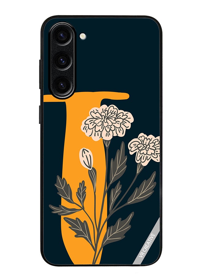 VR CREATIVE Protective Case Cover For Samsung Galaxy S24 Plus Alphabet T Design Multicolour - Image 1