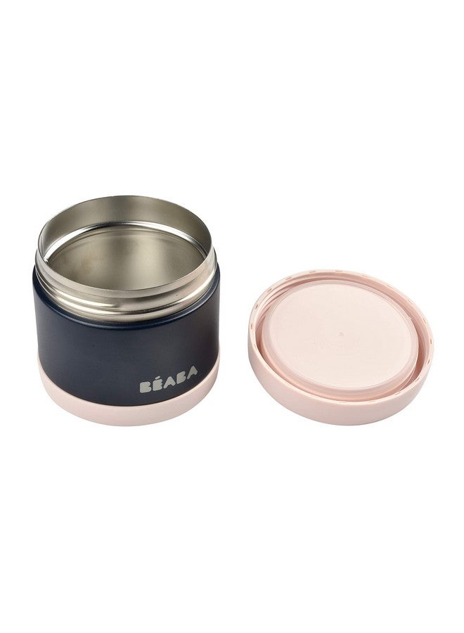 Beaba Stainless Steel Insulated Food Jar 10 oz, Kids Thermos, Lunch Containers, Leakproof, Wide Opening, Suitable for Hot and Cold Foods (Midnight) - Image 1