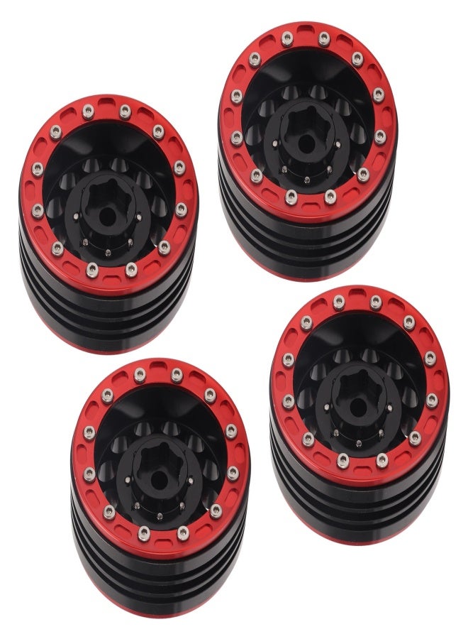 4Pcs 1.9in RC Wheel Rims Alloy CNC Machining 1/10 RC Beadlock Wheel Hub for Track Axial SCX10 90046 AXI 03007 MST - Image 4