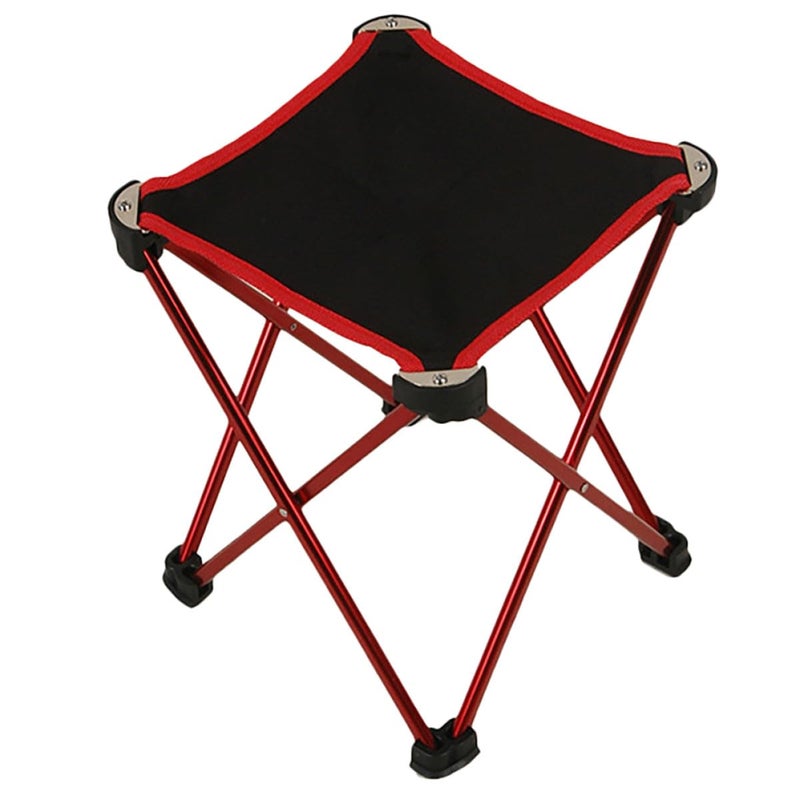 Large Portable Foldable Aluminum Camping Stool Lightweight Folding Chair For Outdoor Hiking Beach - Image 2