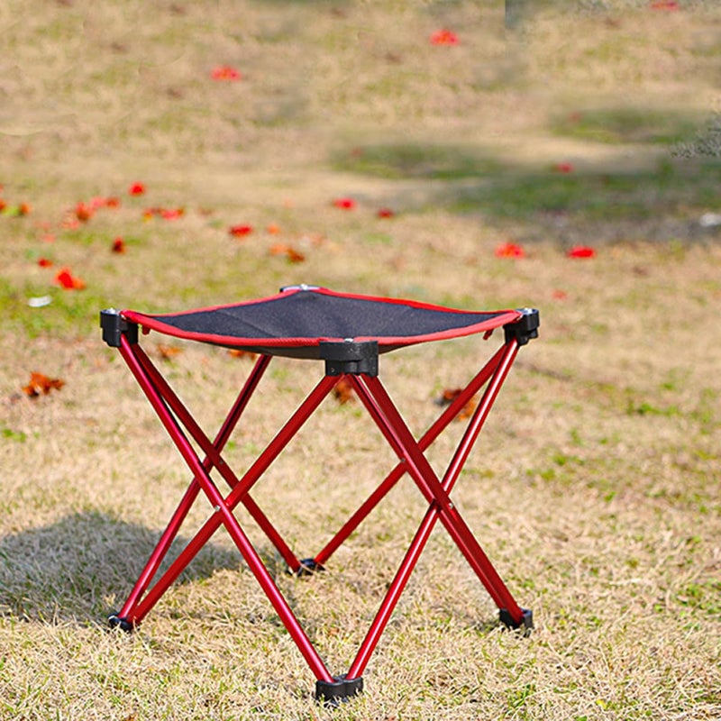 Large Portable Foldable Aluminum Camping Stool Lightweight Folding Chair For Outdoor Hiking Beach - Image 3