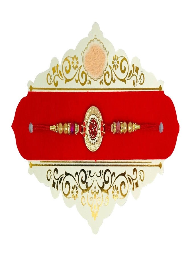 Evisha 2 Pcs Om Rakhi For Brother | Rakhi Combo 115-118 | rakhi || rakhi set || rakhi for brother || rakhi for brother and bhabhi || rakhi combo || bhaiya bhabhi rakhi || rakhi gifts - Image 4