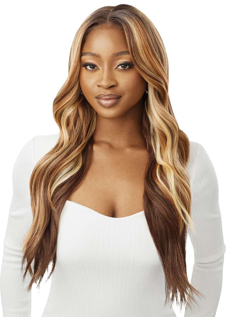 Outre Lace Front Wig Perfect Hair Line 13X6 Lorena DRFF4COPPER BALAYAGE