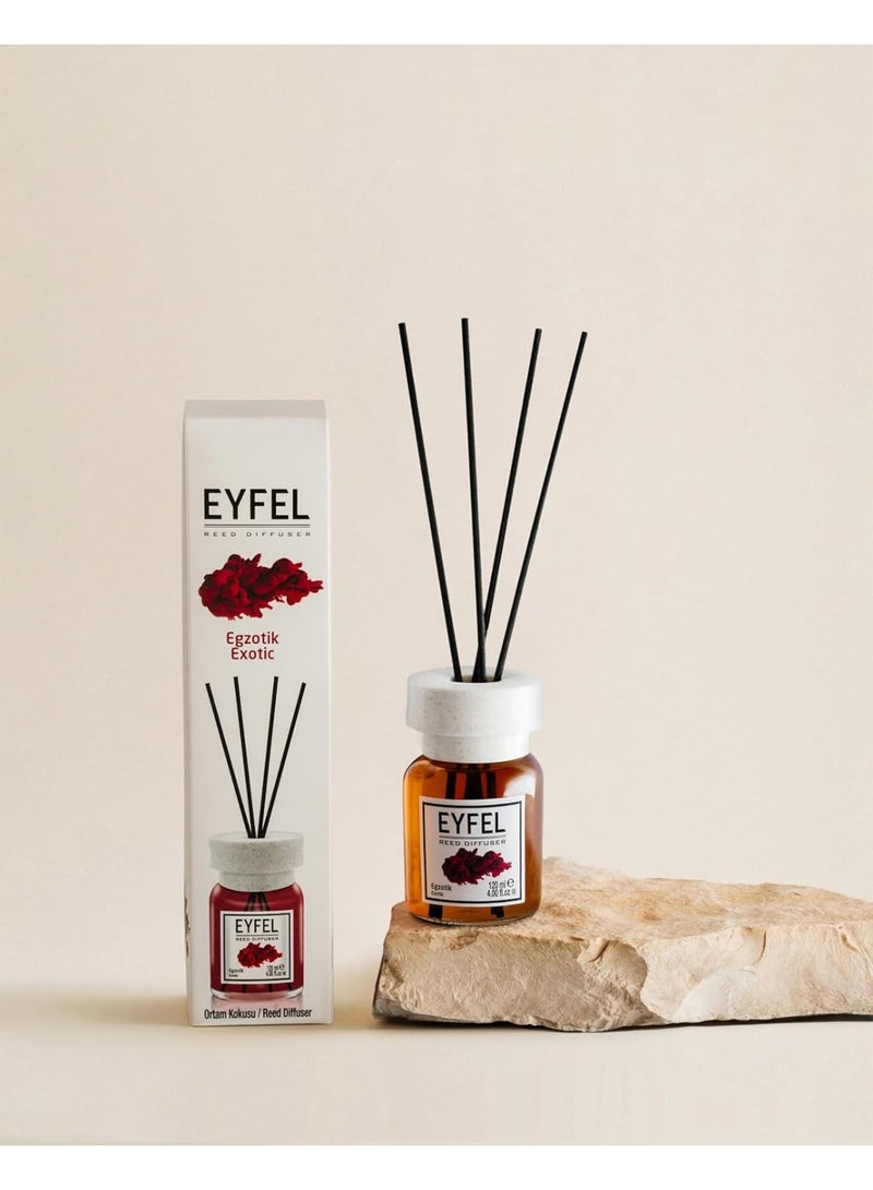 EYFEL EYFEL Exotic Reed Diffuser, 120ml | Premium Eau de Parfum Home Fragrance | Long-Lasting & Uplifting Scent for Home & Office - Image 4