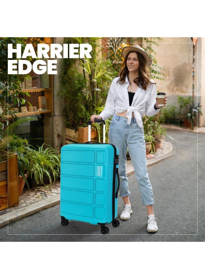 Kamiliant by American Tourister Medium Harrier Edge 8W 68 Cms Check-in (PP) Hard Sided 8 Wheels Spinner Luggage/Suitcase/Trolley Bag (Coral Blue) (Double Wheel) - Image 3