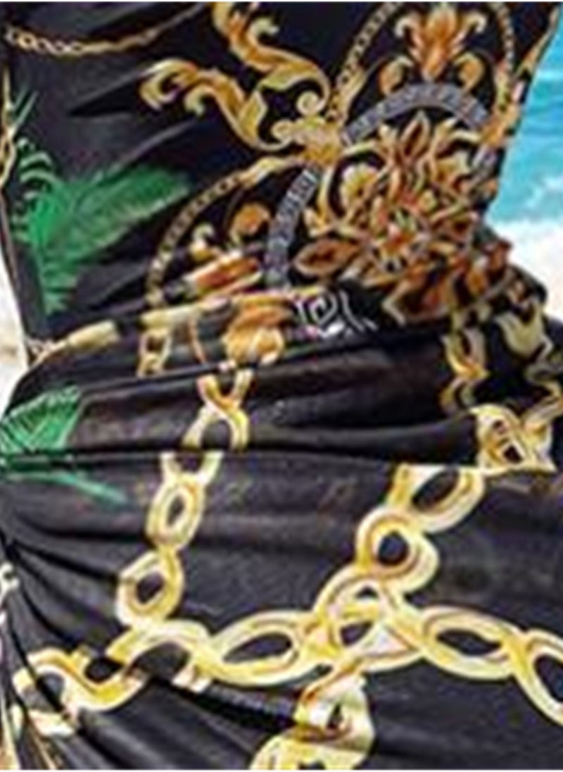 نادانباو طقم ملابس سباحة للسيدات قطعة واحدة مطبوع على الشاطئ في الهواء الطلق - Image 3