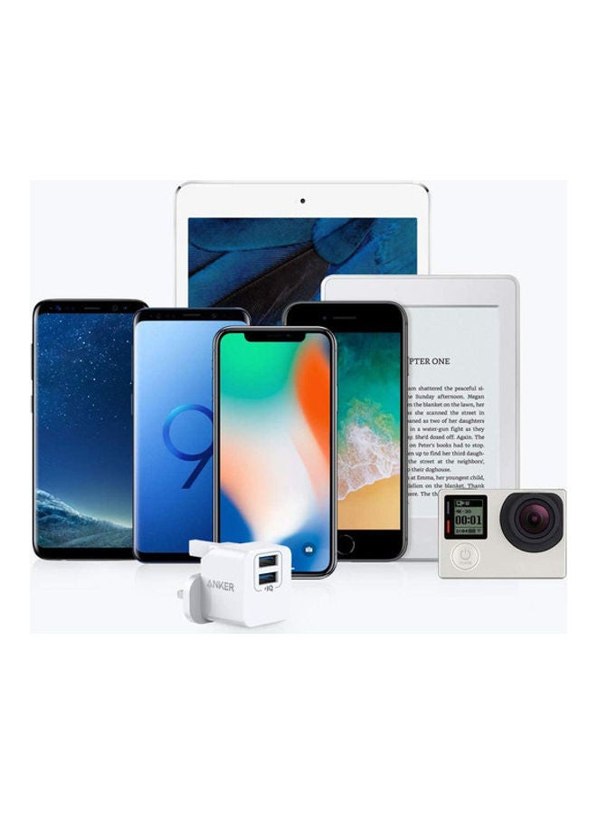 شاحن باوربورت ميني صغير للغاية وبمنفذي USB ومتوافق مع جميع الأجهزة بمخرج 2.4 أمبير - Image 5