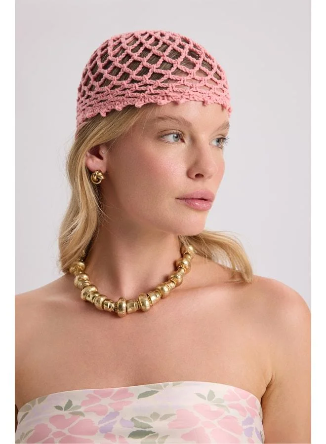 Tinos Handknitted Pink Hat