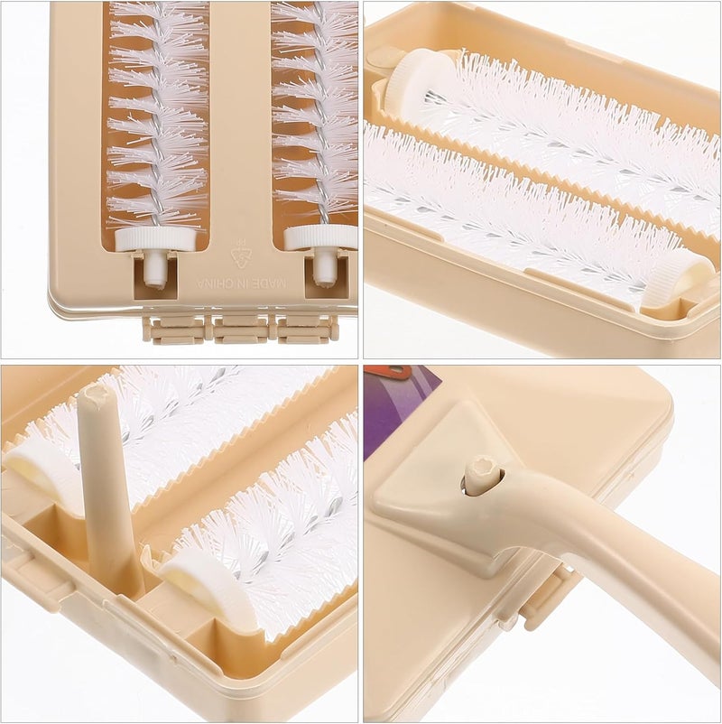Ciieeo 3pcs Roller Lint Remover Brush Set with Handle, Furniture Lint Removing Brush for Pet Hair and Clothes, Multi-Function Dust and Hair Cleaning Tool for Home Use - Image 2