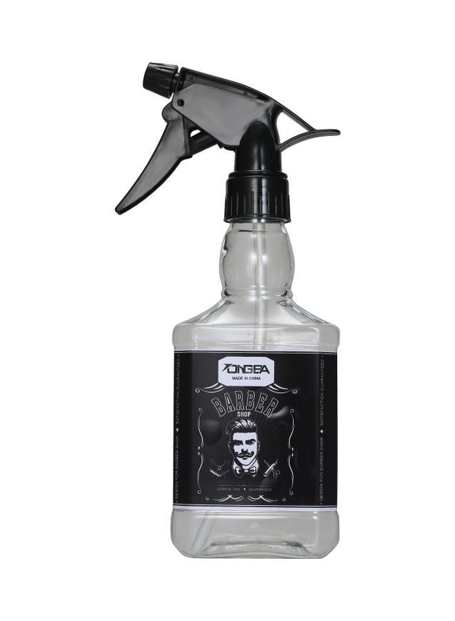 NIBEMINENT Empty Sprayer Bottle Transparent/Black 300ml - Image 1