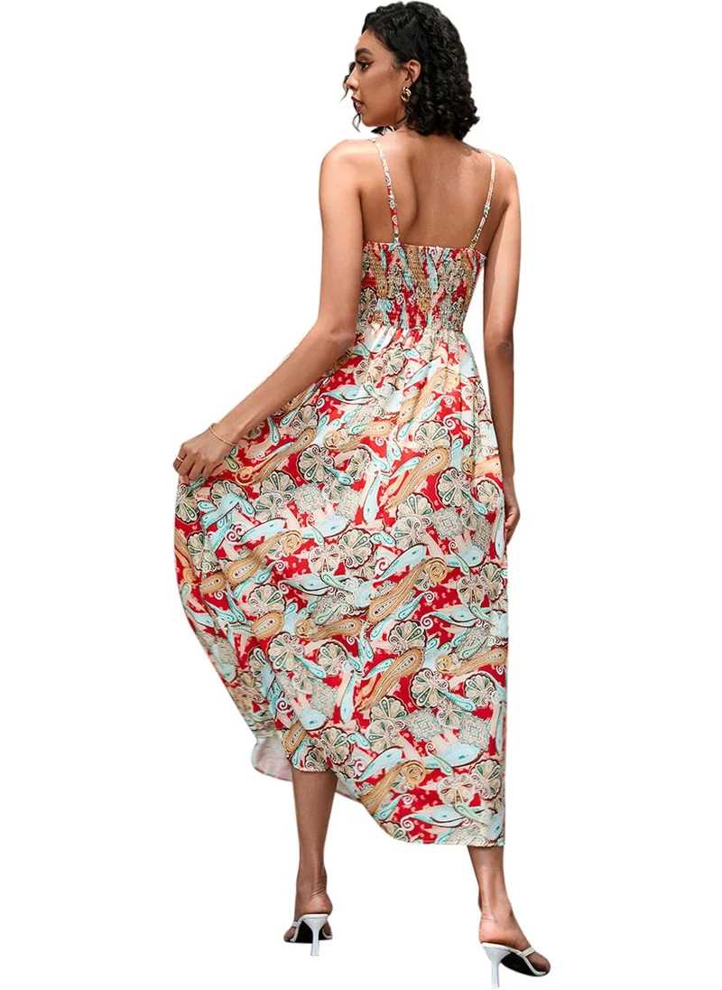 YUNIQEE Printed Sleeveless Maxi Dress